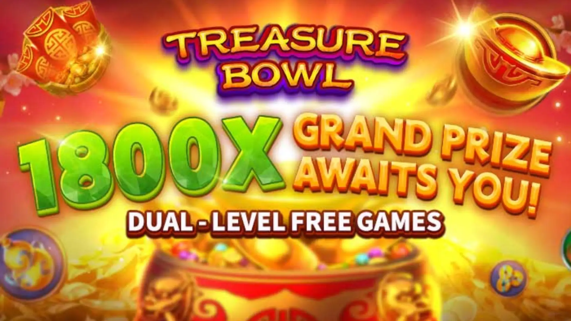Multiplicadores Treasure Bowl 80win - 7777x Máximo com Tigela Dourada
